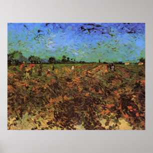 De Groene Vineyard van Vincent van Gogh Poster