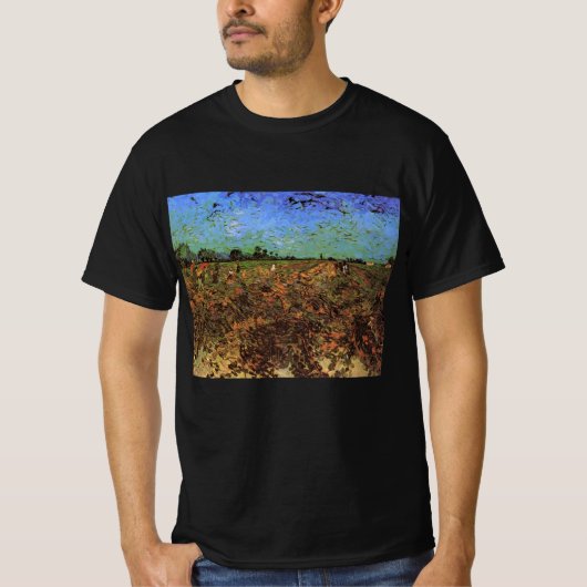 De Groene Vineyard van Vincent van Gogh T-shirt (Voorkant)