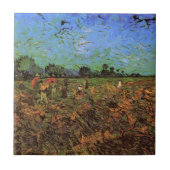 De Groene Vineyard van Vincent van Gogh Tegeltje (Voorkant)