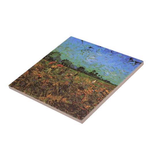De Groene Vineyard van Vincent van Gogh Tegeltje (Zijkant)