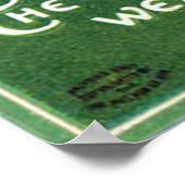 De groene vintage poster dragen (Hoek)