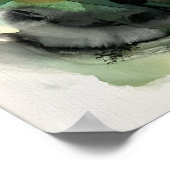 De groene vlam van Hart Spirit Muurkunst Poster (Hoek)
