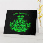 De groene Vlammonster in de Starlight Sky Kaart (Gele Bloem)