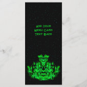De groene Vlammonster in de Starlight Sky Menu (Achterkant)