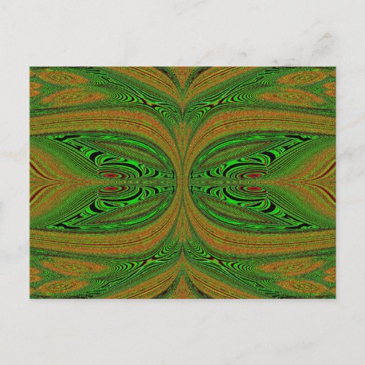 De groene vlinder briefkaart (Voorkant)