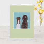 De groene Vrienden van de hond - Kaart (Gele Bloem)