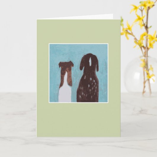 De groene Vrienden van de hond - Kaart (Gele Bloem)