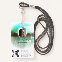 De groene Waterverf Abstracte Logo van de Foto van