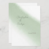 De Groene Waterverf van de Kalligrafie van de Sage Kaart (Voorkant / Achterkant)