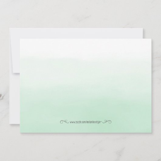 De groene Waterverf van de Mint sparen de Datum Kaart (Achterkant)