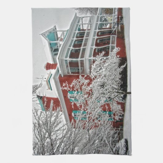 De groene weg Inn Theedoek (Verticaal)