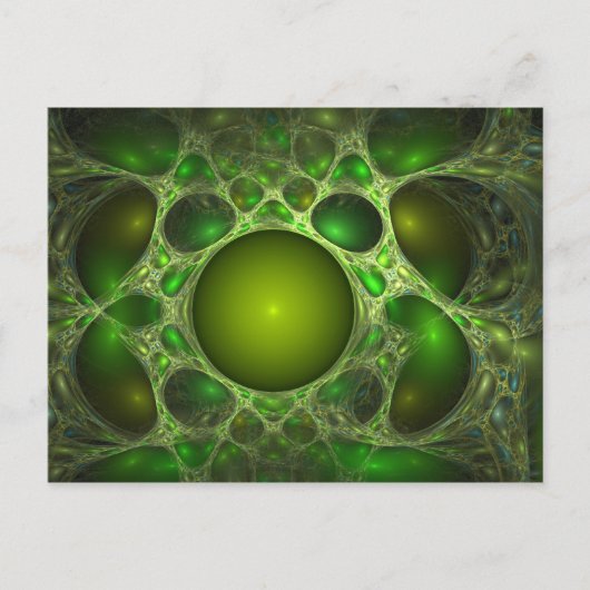 De groene wereld briefkaart (Voorkant)