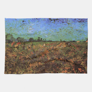 De Groene Wijngaard door Vincent van Gogh Theedoek