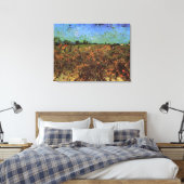De groene wijngaard van Vincent van Gogh Canvas Afdruk (Insitu (Slaapkamer))