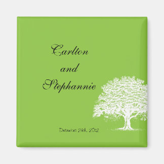 De Groene/Witte Magneetgunst van de lenteboom Magneet