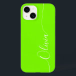 De Groene Witte Naam van het Kalligrafie van het E Case-Mate iPhone 14 Hoesje<br><div class="desc">De Groene Witte Elegant Manuscript van de Kalligrafie de Aangepaste iPhone 14 de Slimme Gevallen van de Telefoon kenmerkt een modern en trendy eenvoudig en stijlvol ontwerp met uw gepersonaliseerde naam in elegante hand geschreven kalligrafiekmanuscripttypografie op een groene achtergrond. Ontworpen door ©Evco Studio www.zazzle.com/store/evcostudio</div>