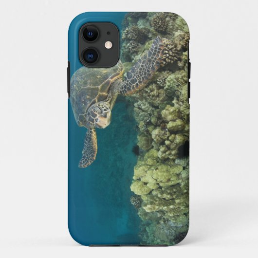 De Groene Zee schildpad (Chelonia mydas) is de 2 Case-Mate iPhone Case (Achterkant)