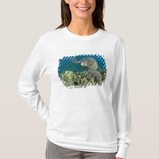 De Groene Zee schildpad (Chelonia mydas) is de 2 T-shirt (Voorkant)