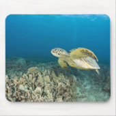 De Groene Zee schildpad (Chelonia mydas) is de 3 Muismat (Voorkant)