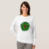 De groene zonnebloem - T-shirt (Voorkant volledig)