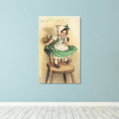 De Groenen Canvas Afdruk (Insitu (Houten vloer))