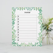 De groenere waterverf van de klap om lijst te doen briefhoofd (Staand voorkant)