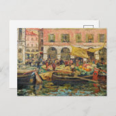 De groentemarkt, Venetië | Louis Abel-Truchet Briefkaart (Voorkant / Achterkant)