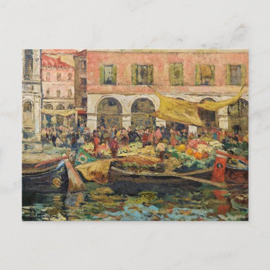 De groentemarkt, Venetië | Louis Abel-Truchet Briefkaart (Voorkant)