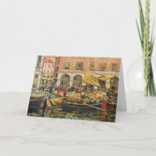 De groentemarkt, Venetië   Louis Abel-Truchet Kaart