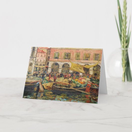 De groentemarkt, Venetië | Louis Abel-Truchet Kaart (Voorkant)
