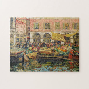 De groentemarkt, Venetië   Louis Abel-Truchet Legpuzzel