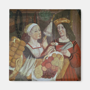 De groenten- en fruitmarkt magneet