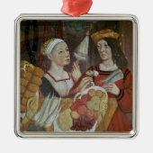 De groenten- en fruitmarkt metalen ornament (Voorkant)