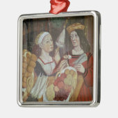 De groenten- en fruitmarkt metalen ornament (Links)