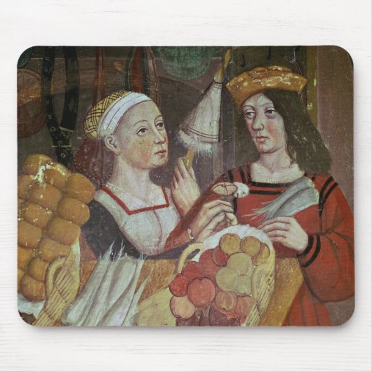 De groenten- en fruitmarkt muismat (Voorkant)
