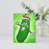 De Groenten in het zuur van Kerstmis Feestdagenkaart (Staand voorkant)