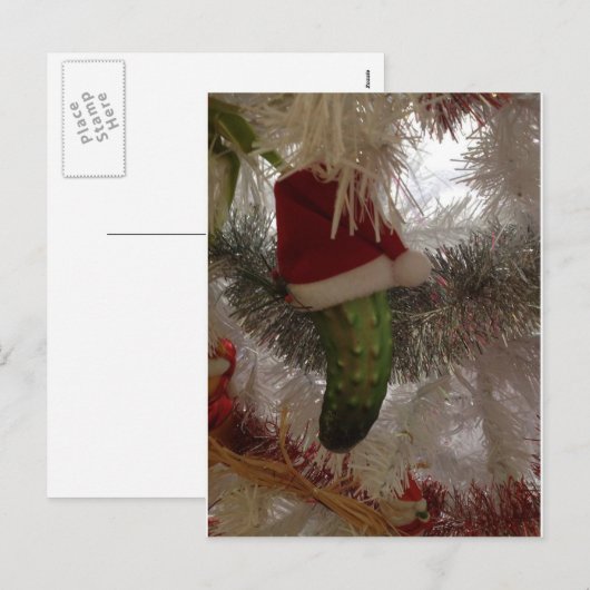 De groenten in het zuur van Kerstmis Feestdagenkaart (Voorkant / Achterkant)