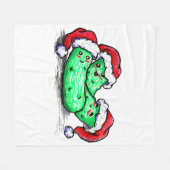 De Groenten in het zuur van Kerstmis Fleece Deken (Voorkant (Horizontaal))