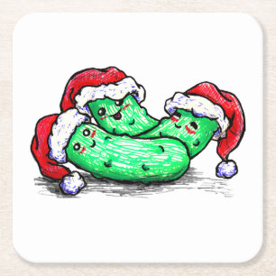 De Groenten in het zuur van Kerstmis Kartonnen Onderzetters