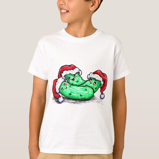 De Groenten in het zuur van Kerstmis T-shirt (Voorkant)