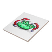 De Groenten in het zuur van Kerstmis Tegeltje (Zijkant)