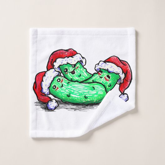 De Groenten in het zuur van Kerstmis Washandje (Wasdoekje)