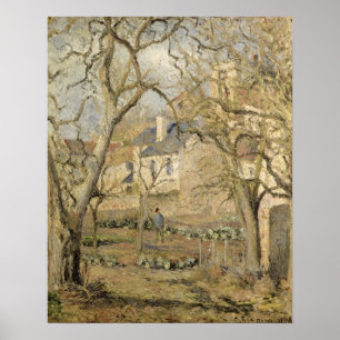 De groenten tuin, 1878 poster