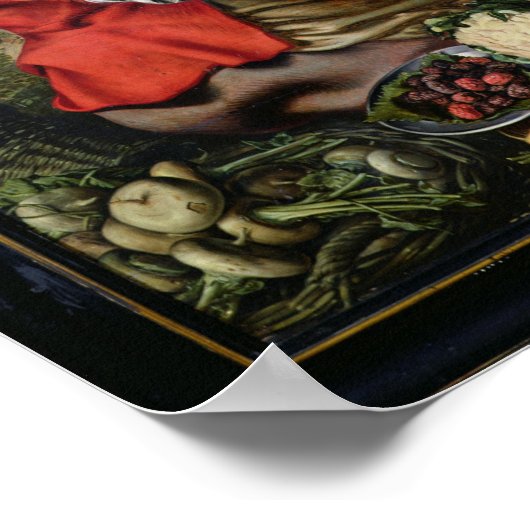 De groenteverkoper poster (Hoek)