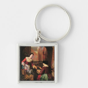 De groenteverkoper sleutelhanger