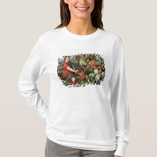 De groenteverkoper t-shirt (Voorkant)
