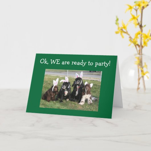 DE GROEP KLAAR AAN PARTIJ-BENT U 40th Kaart (Gele Bloem)