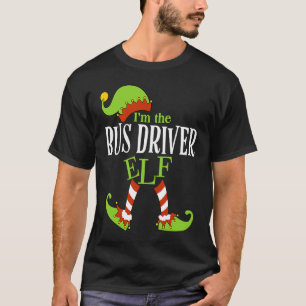 De groep van de familie BUS DRIVER Elf die PJ Chri T-shirt