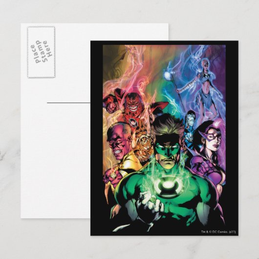 De Groep van de Korpsen van de lantaarn met Briefkaart (Voorkant / Achterkant)