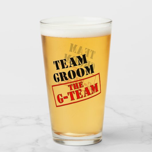 De groep van het Team van G-Team Glas (Voorkant gevuld)